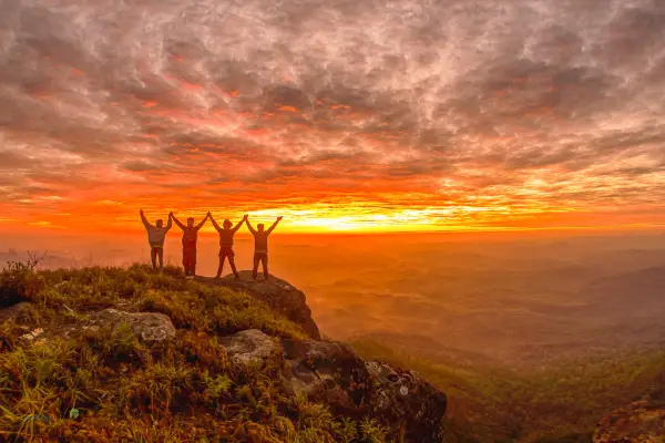 ຍ່າງປ່າ, ຕັ້ງແຄ້ມທີ່ພູຫຍ້າຄາ, ຊົມທະເລມອກ}