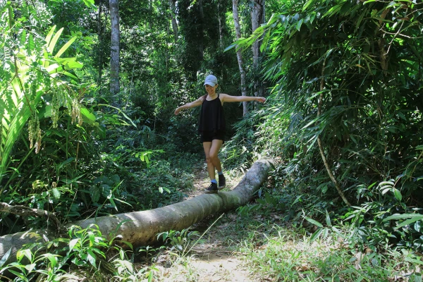 2 Days Trek in Nong Khiaw: 100 Waterfall Trek, Homestay & Historic Cave Treks + Village}