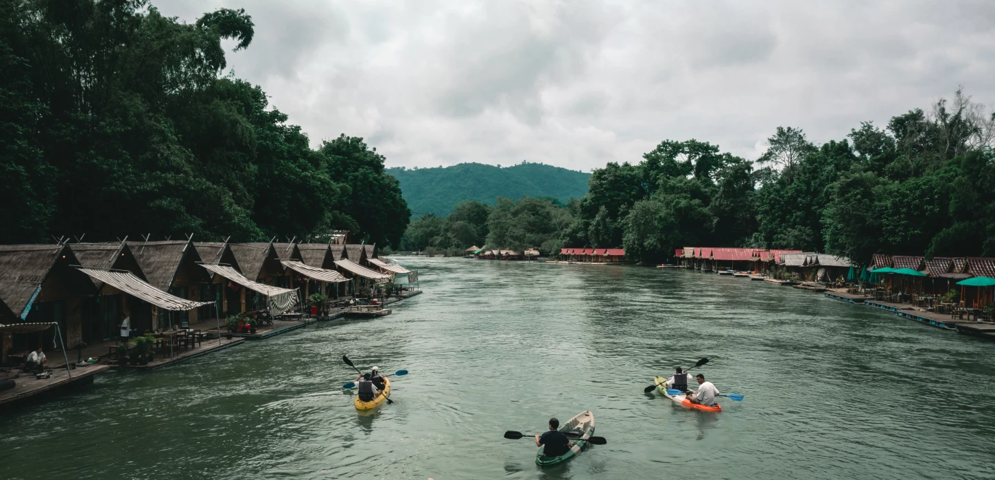 Hòa mình vào thiên nhiên: Trải nghiệm chèo thuyền kayak 1 giờ trên sông Nam Lik ở Meuang Feuang