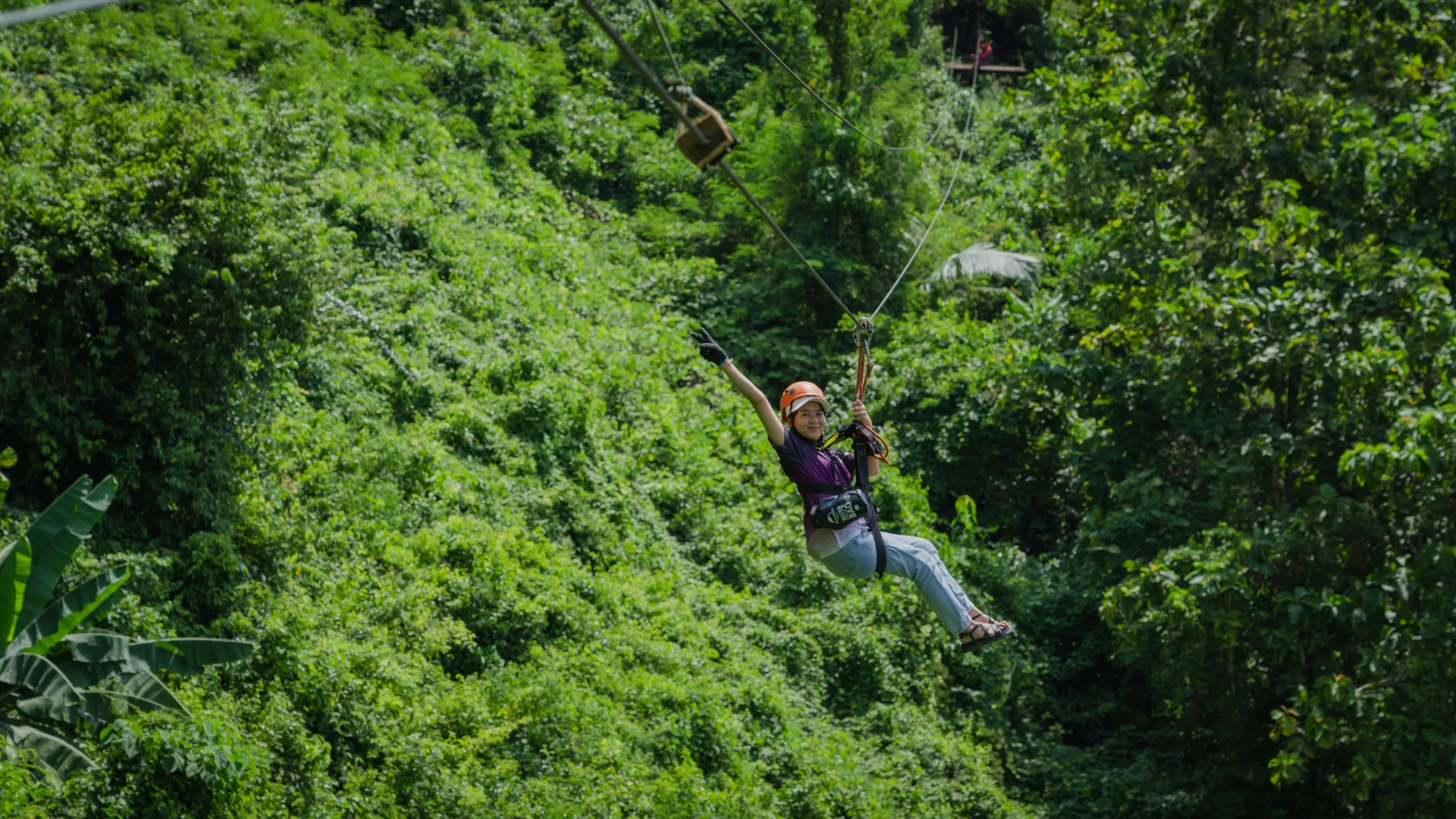 Ziplining in Vang Vieng