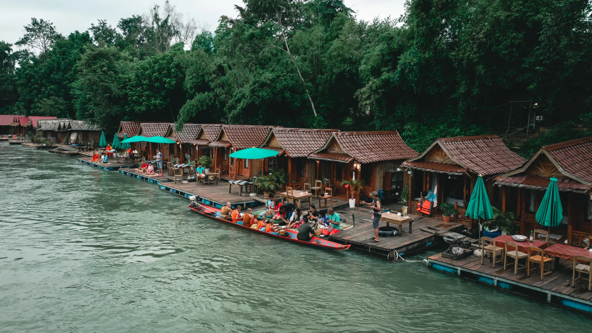 Alms Giving Ceremony in Meuang Feuang (Tak Bat)