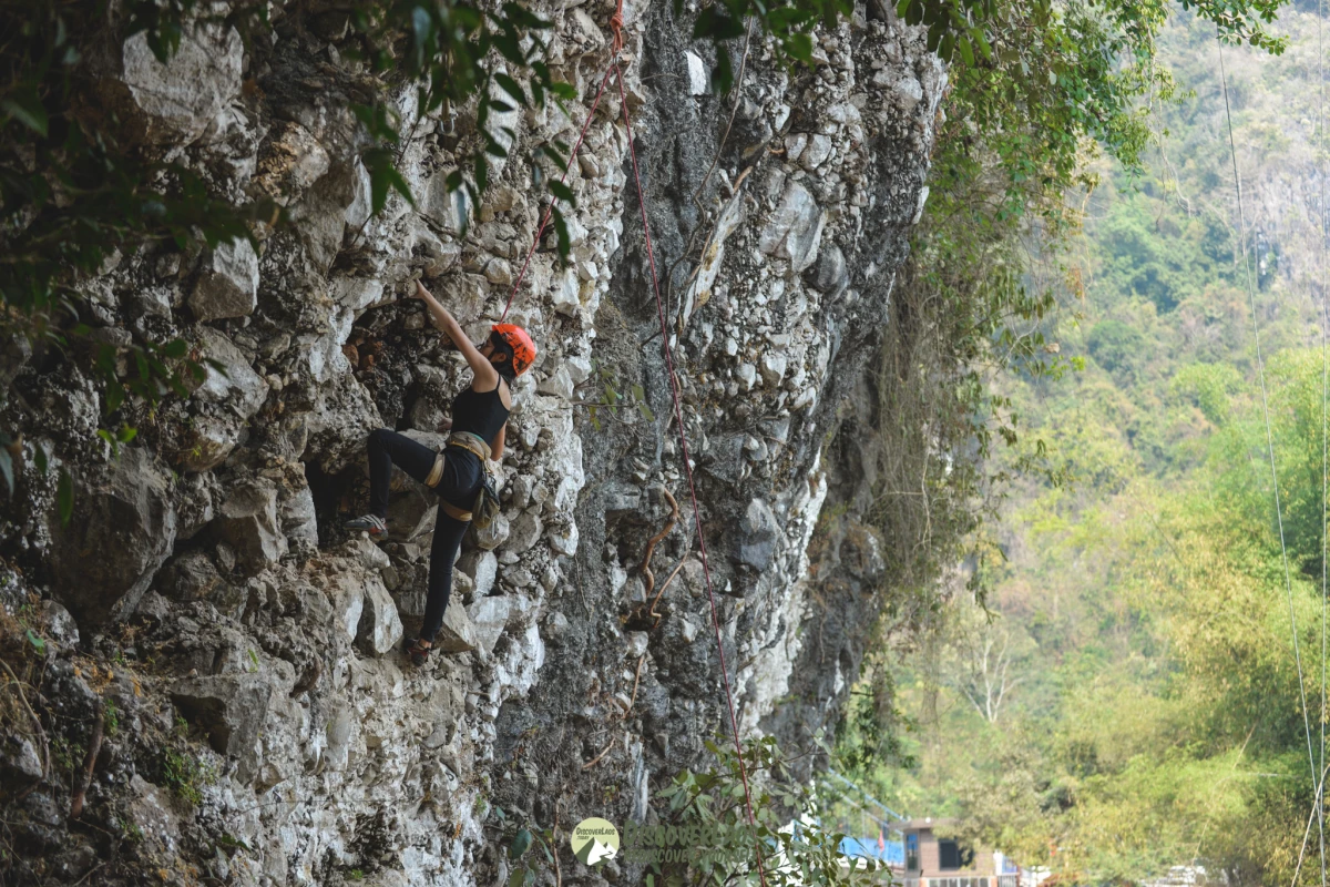 Rock Climbing in Vang Vieng