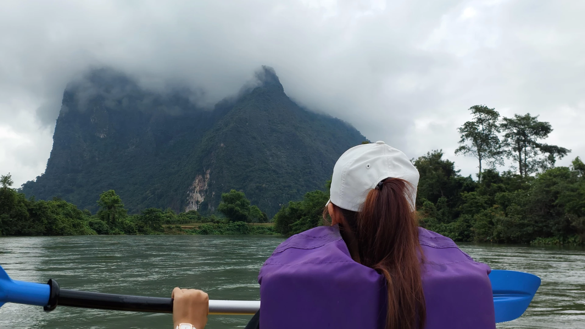 Kayaking on the Nam Lik River