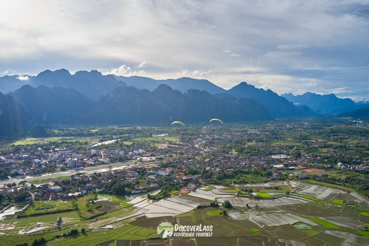 Paramotor Ride in Vang Vieng