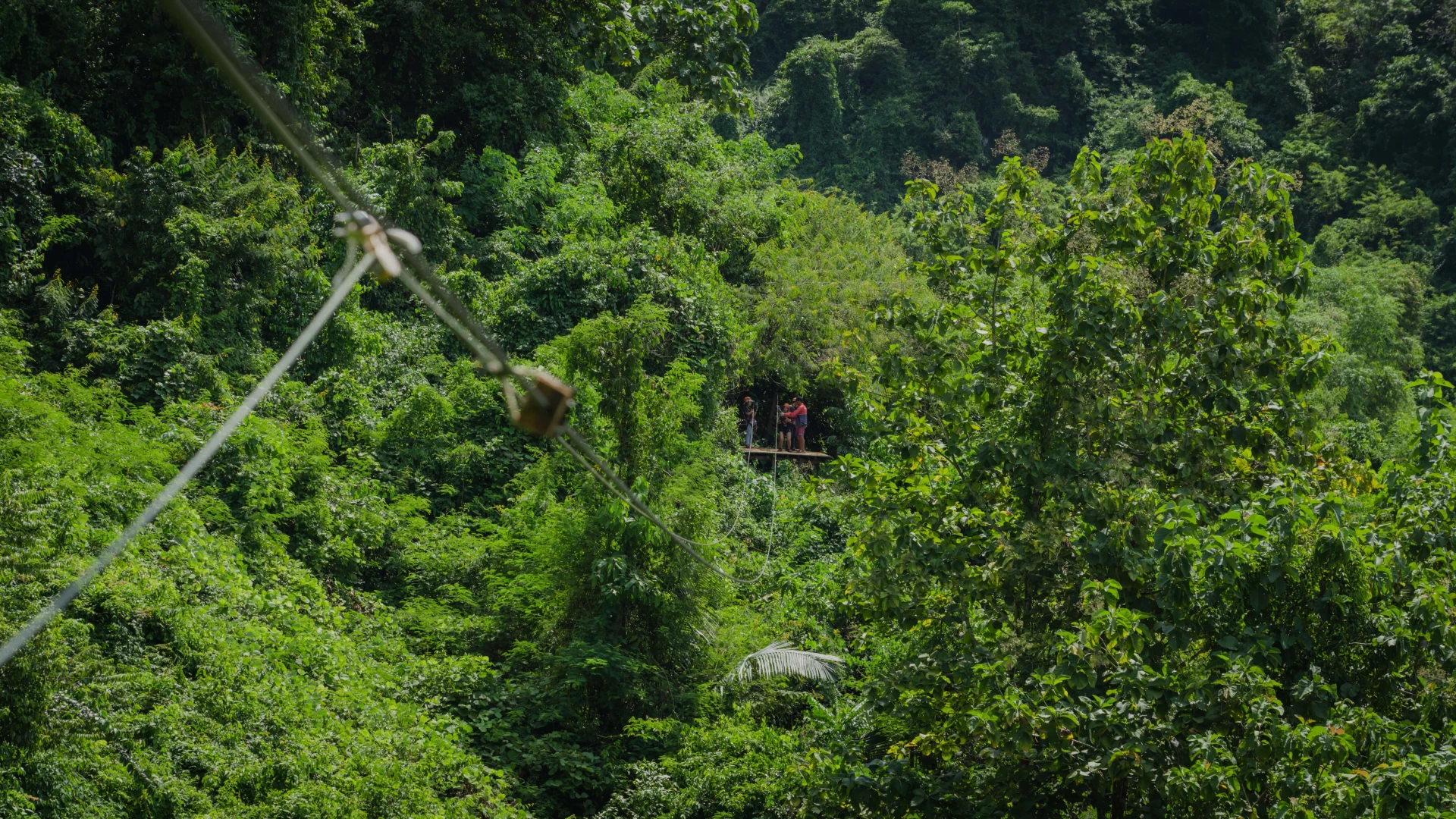 Ziplining in Vang Vieng