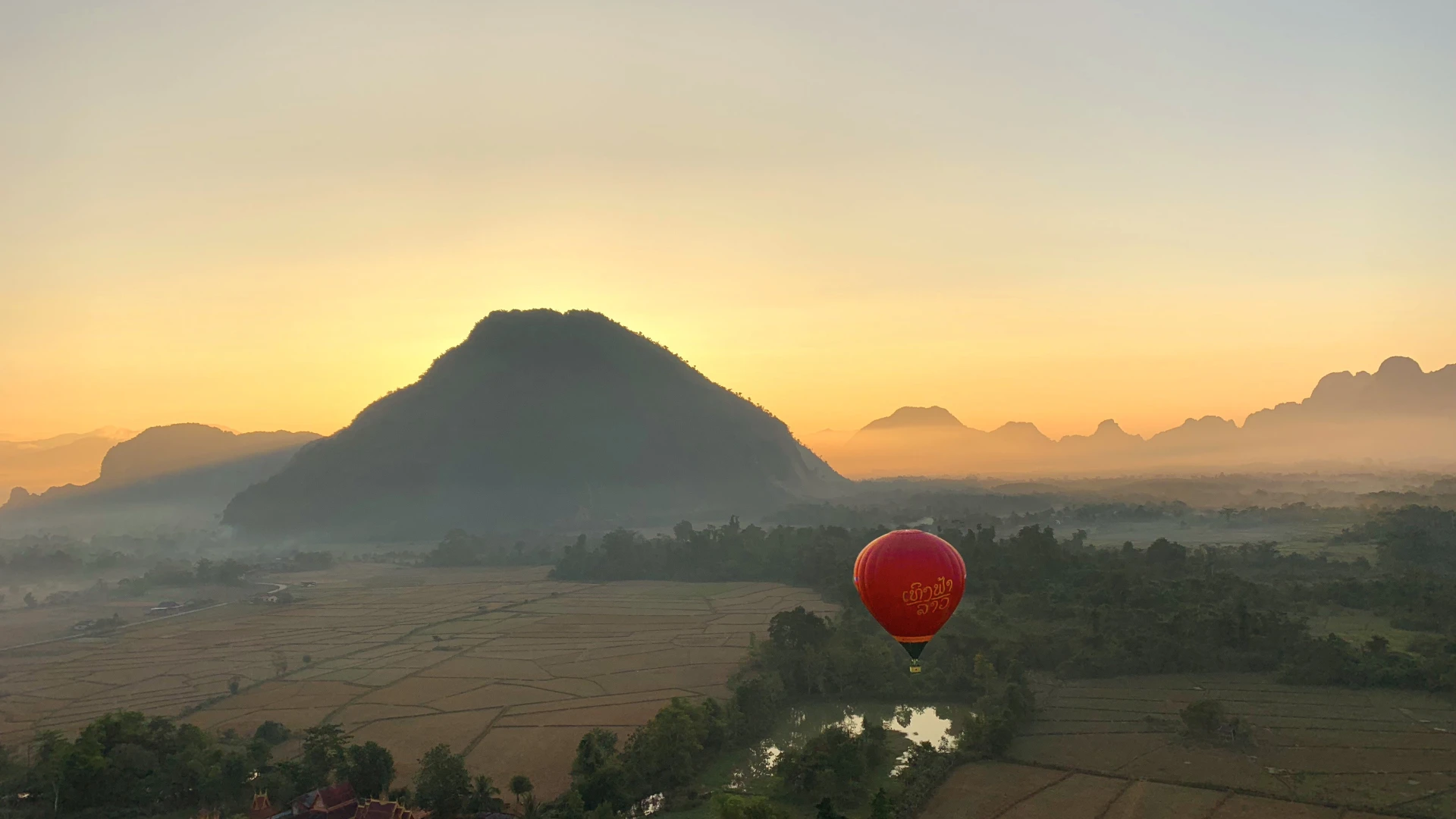 Hot Air Balloon Ride Experience Over Vang Vieng
