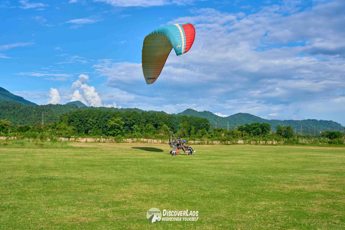 Paramotor Ride in Vang Vieng