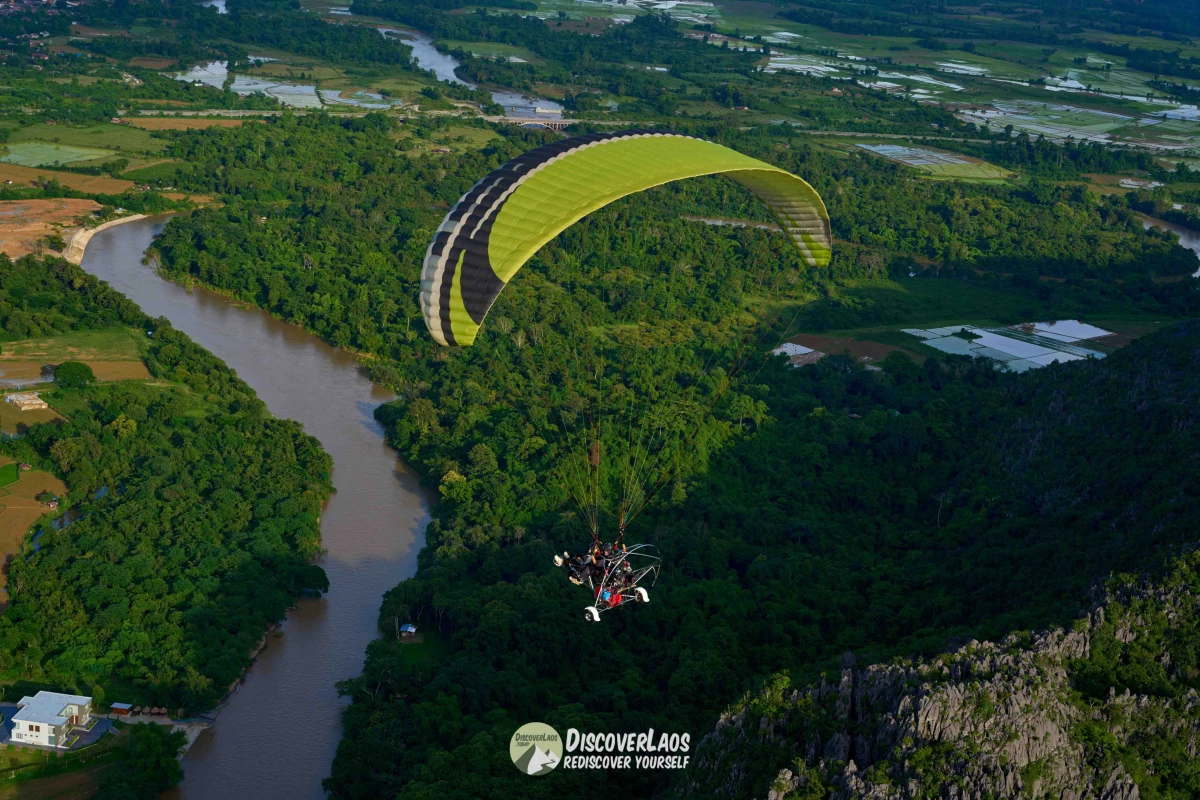 ການສຳຫຼວດວັງວຽງ - ທາງອາກາດ