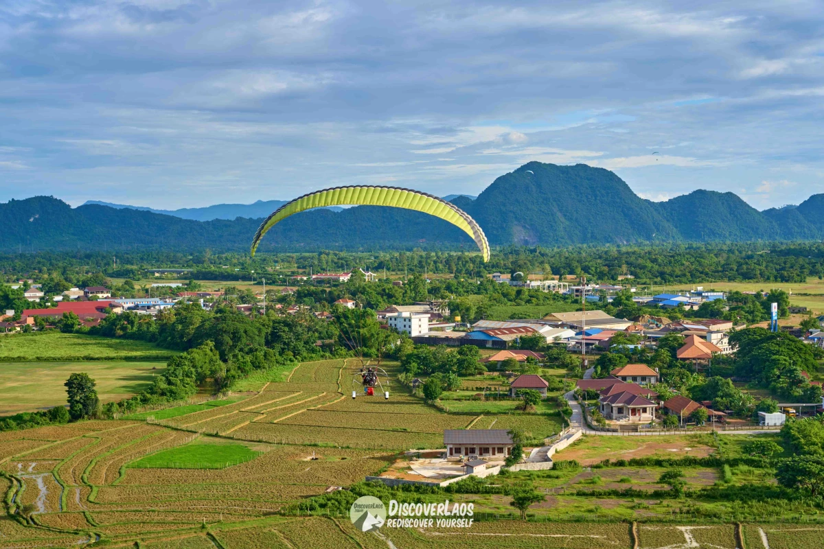 Paramotor Ride in Vang Vieng