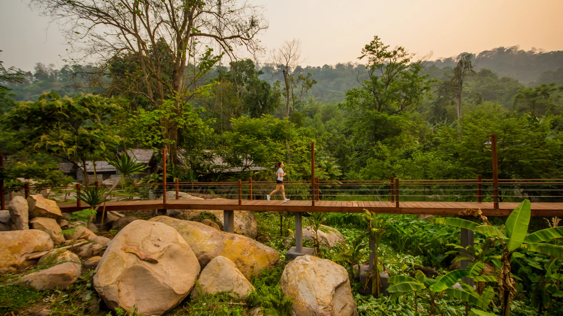 Morning run at Nam Kat Yor Lapa