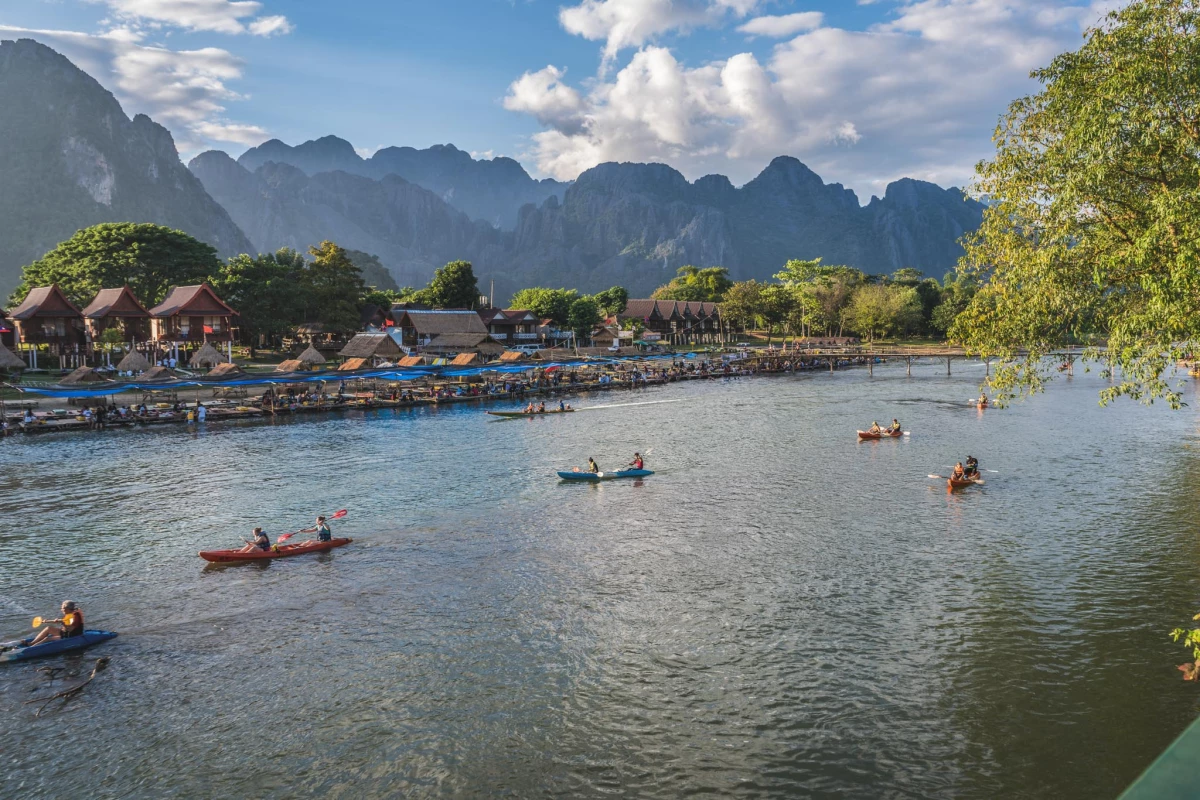 Exploring Vang Vieng - By River