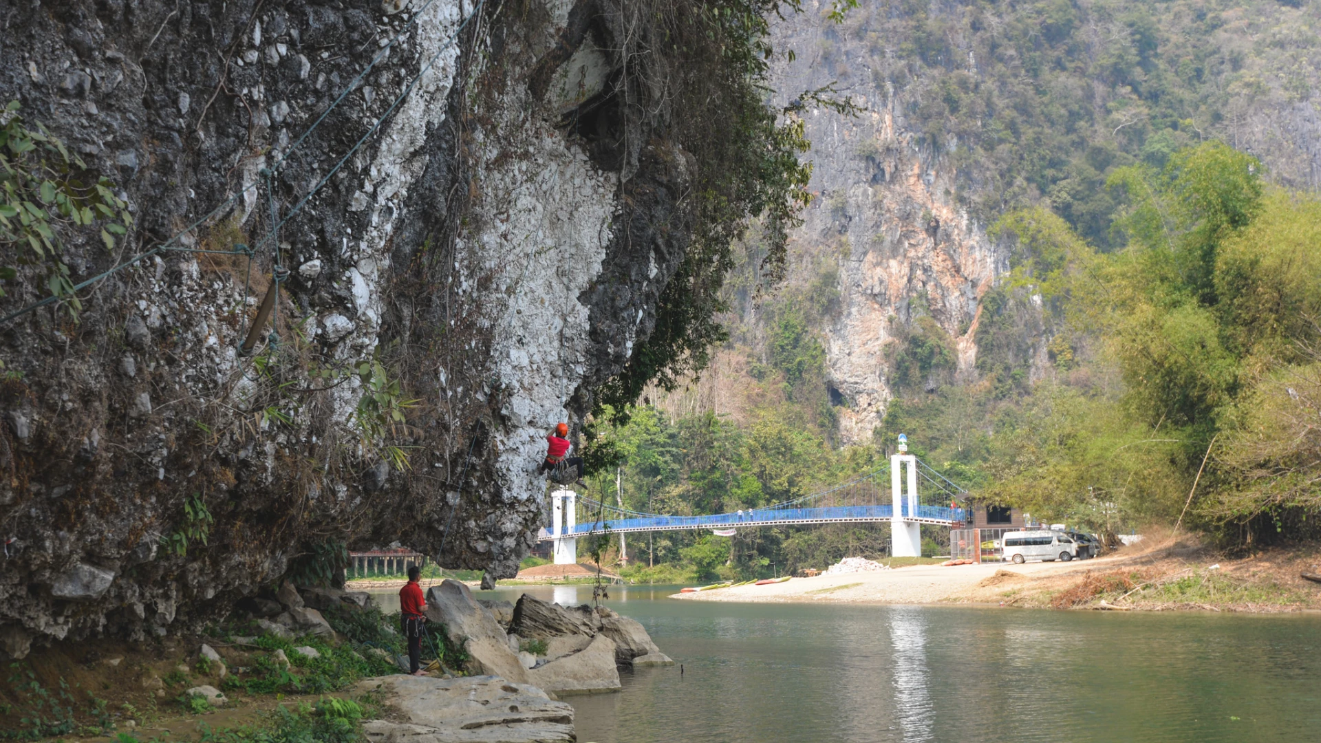 Rock Climbing in Vang Vieng