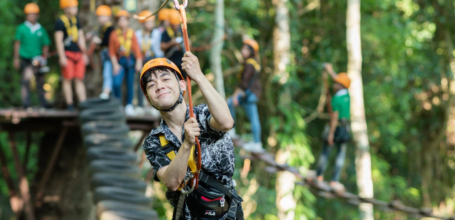 Rope Course Adventure at Green Jungle Park