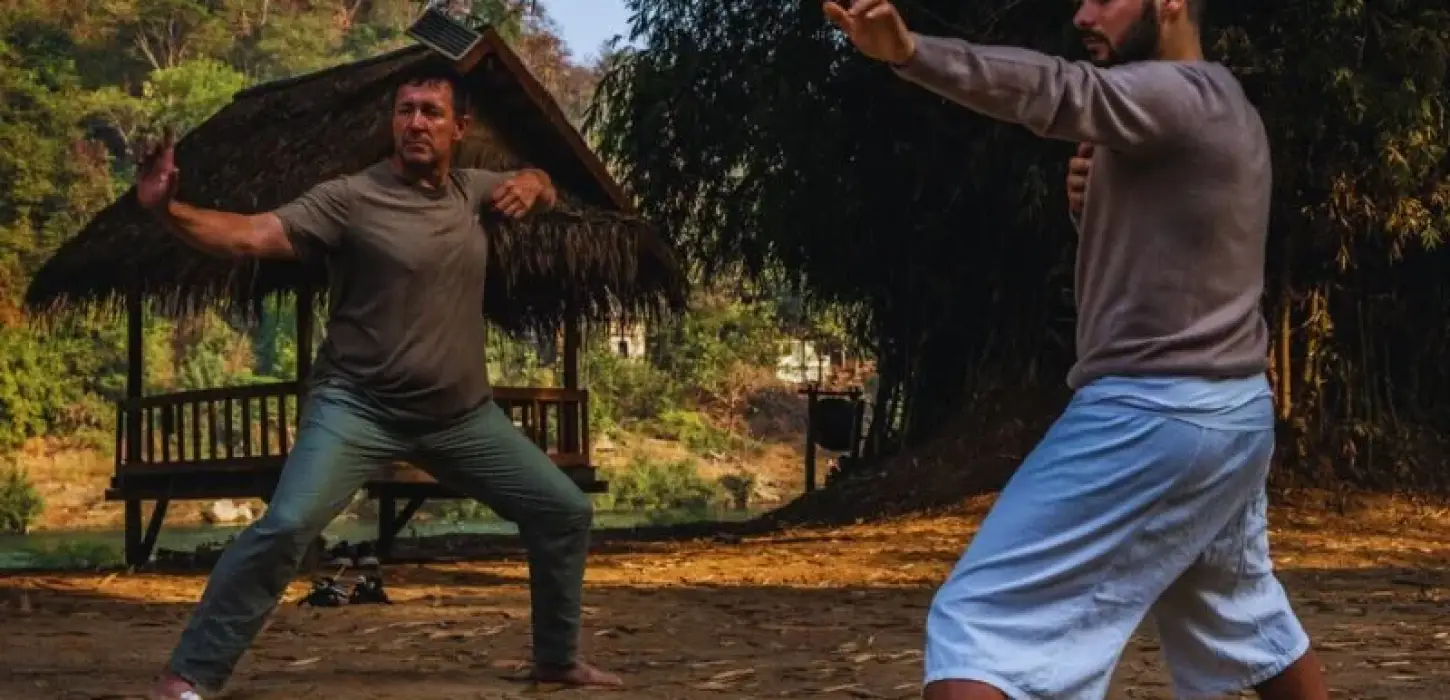 Chi Kung Class at NamKhan Eco Lodge