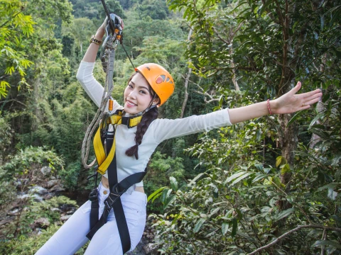 4 Ziplines and Tree Top Experience at Nam Kat Yorla Pa 4 Ziplines and Tree Top Experience at Nam Kat Yorla Pa