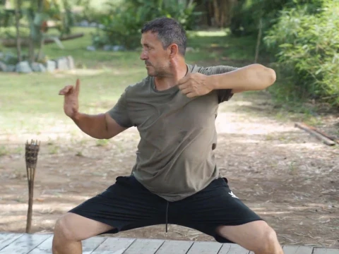 Chi Kung Class at NamKhan Eco Lodge