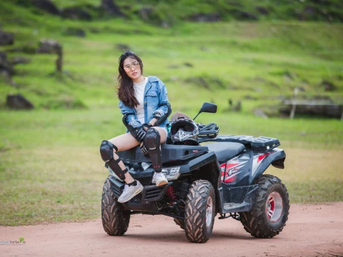 ATV, Trekking, Sky Bridges, Waterfall at Nam Kat Yorla Pa ATV, Trekking, Sky Bridges, Waterfall at Nam Kat Yorla Pa