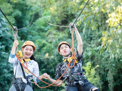 ขี่ซิปไลน์คู่