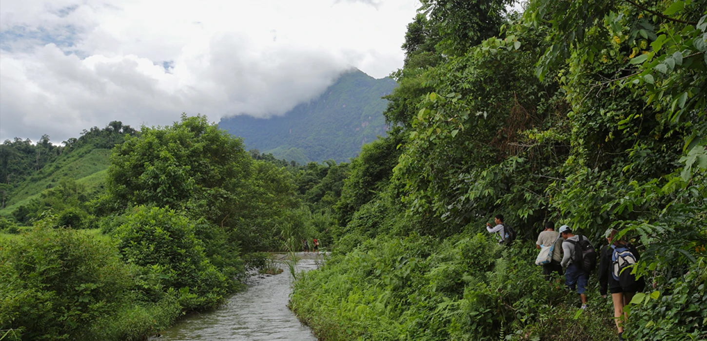 2 Days Trek in Nong Khiaw: 100 Waterfall Trek, Homestay & Historic Cave Treks + Village