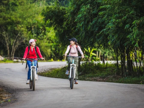 Cycling, Trekking, Sky Bridges, Waterfall at Nam Kat Yorla Pa Cycling, Trekking, Sky Bridges, Waterfall at Nam Kat Yorla Pa