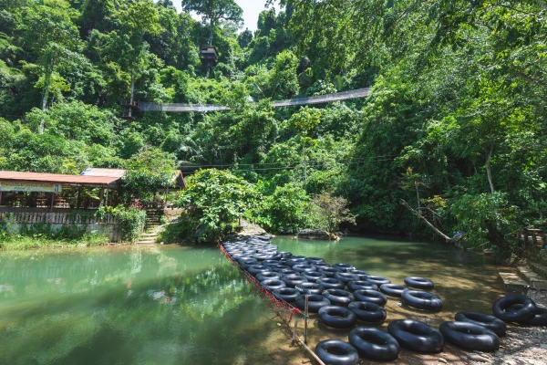 1 Day Kayaking caving and Tubing inside the Cave