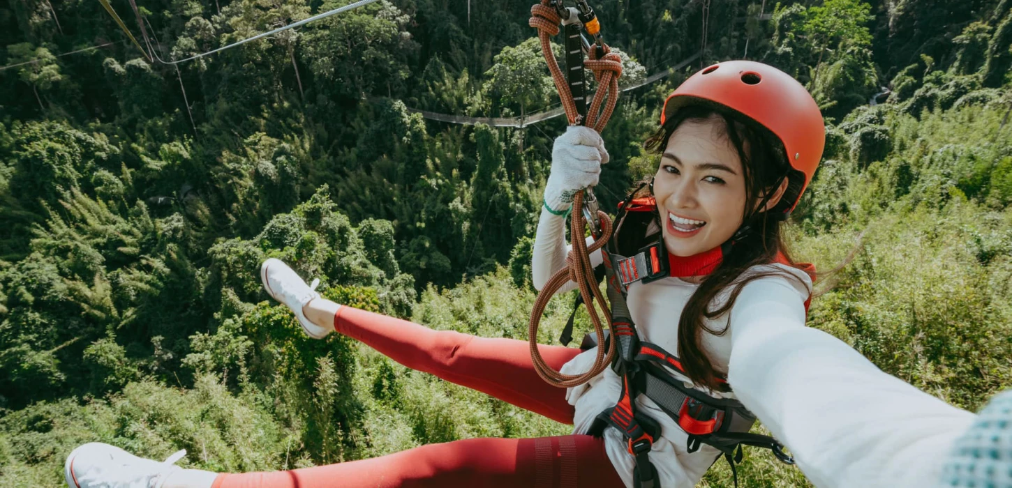 แพ็คเกจ C ทางเดินลอยฟ้า > จุดถ่ายรูป > ซิปไลน์> Tree Top