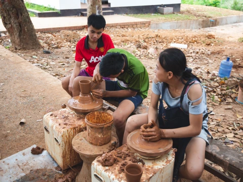 Working with Clay to create beautiful vessels. Working with Clay to create beautiful vessels.