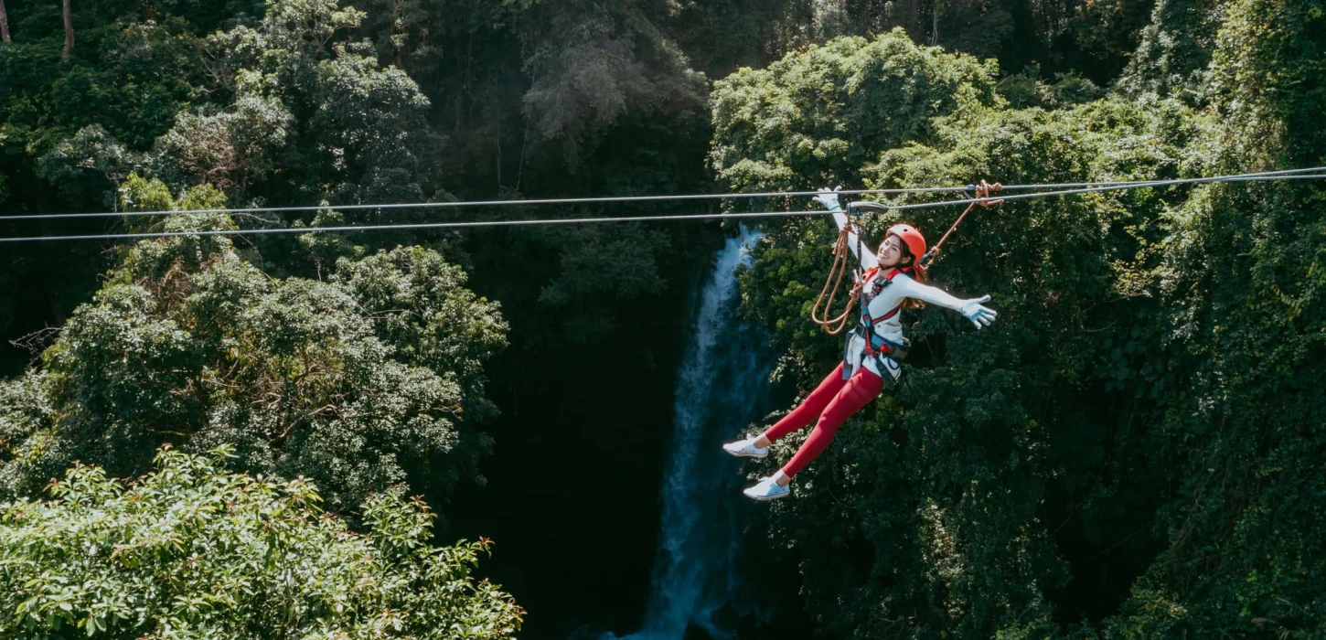 Trekking and Zipline at Nam Pien Yorla Pa