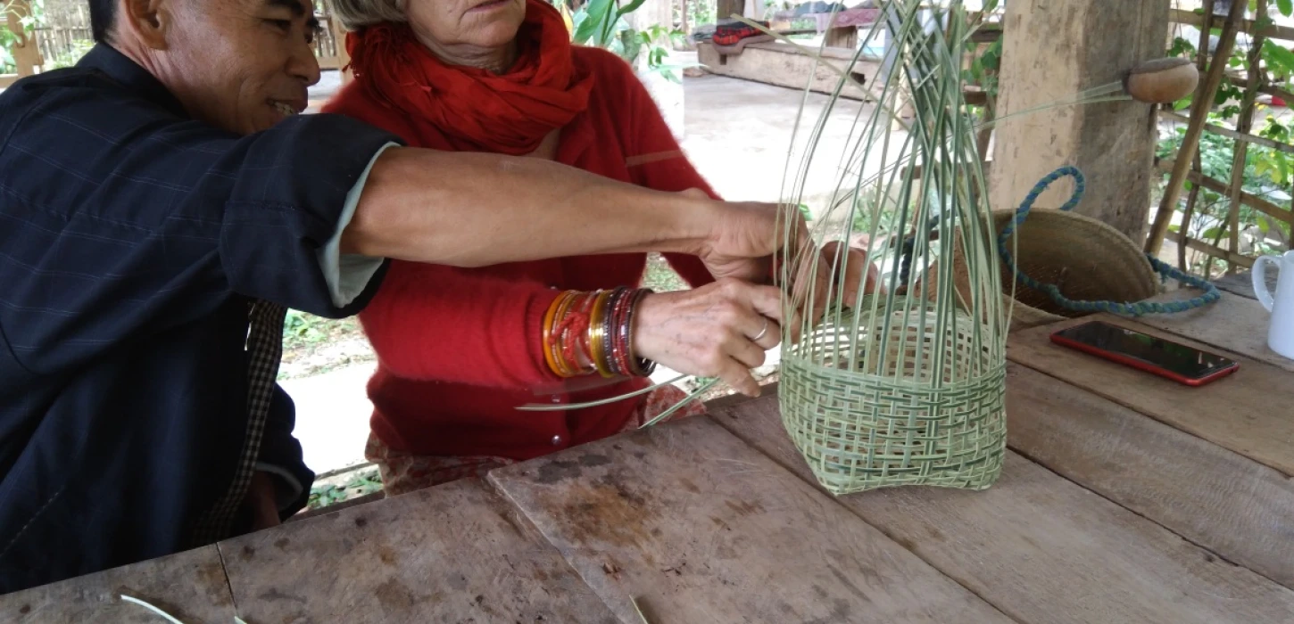 Bamboo Weaving Workshop At BanLue Handicrafts Center