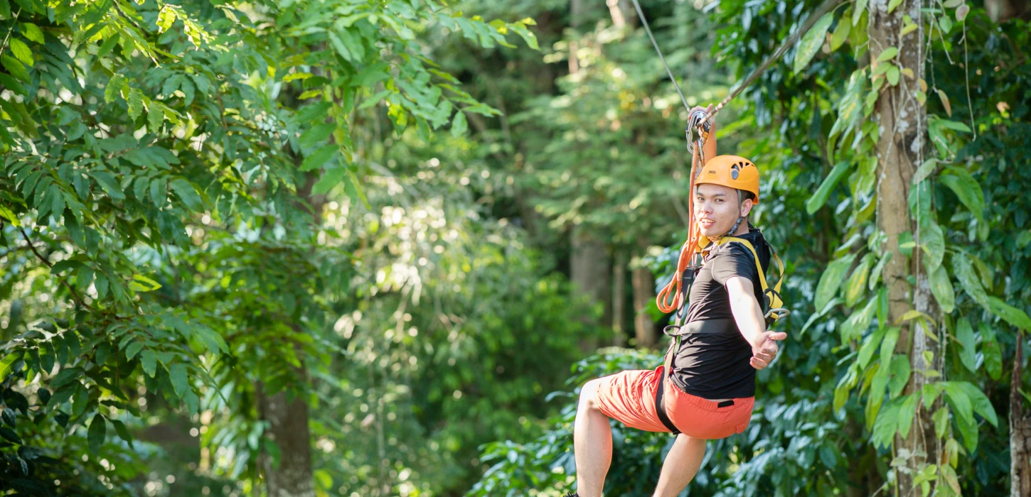 Combo Program Rope course and Zip line Adventure